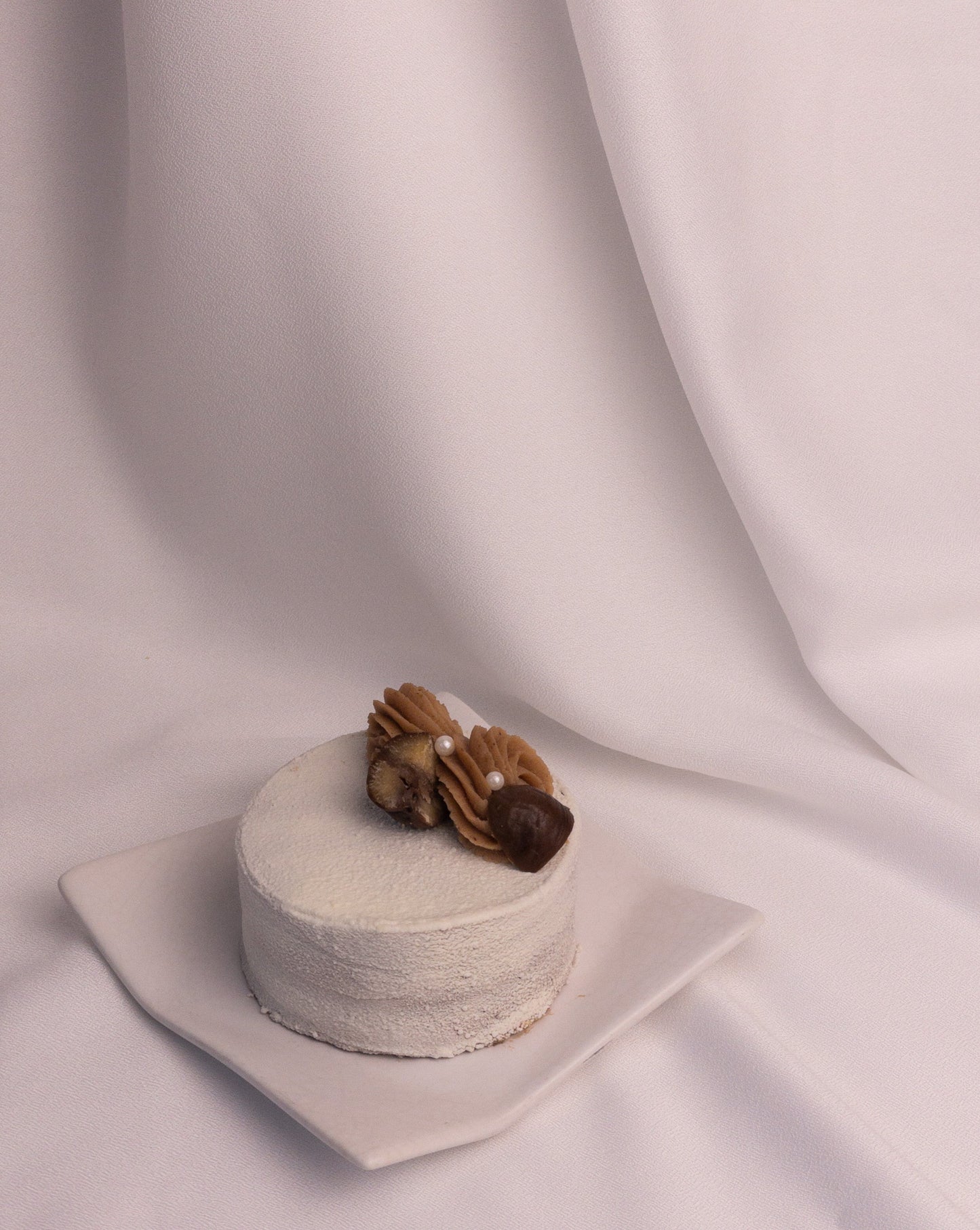 Black Sesame Chestnut Cake