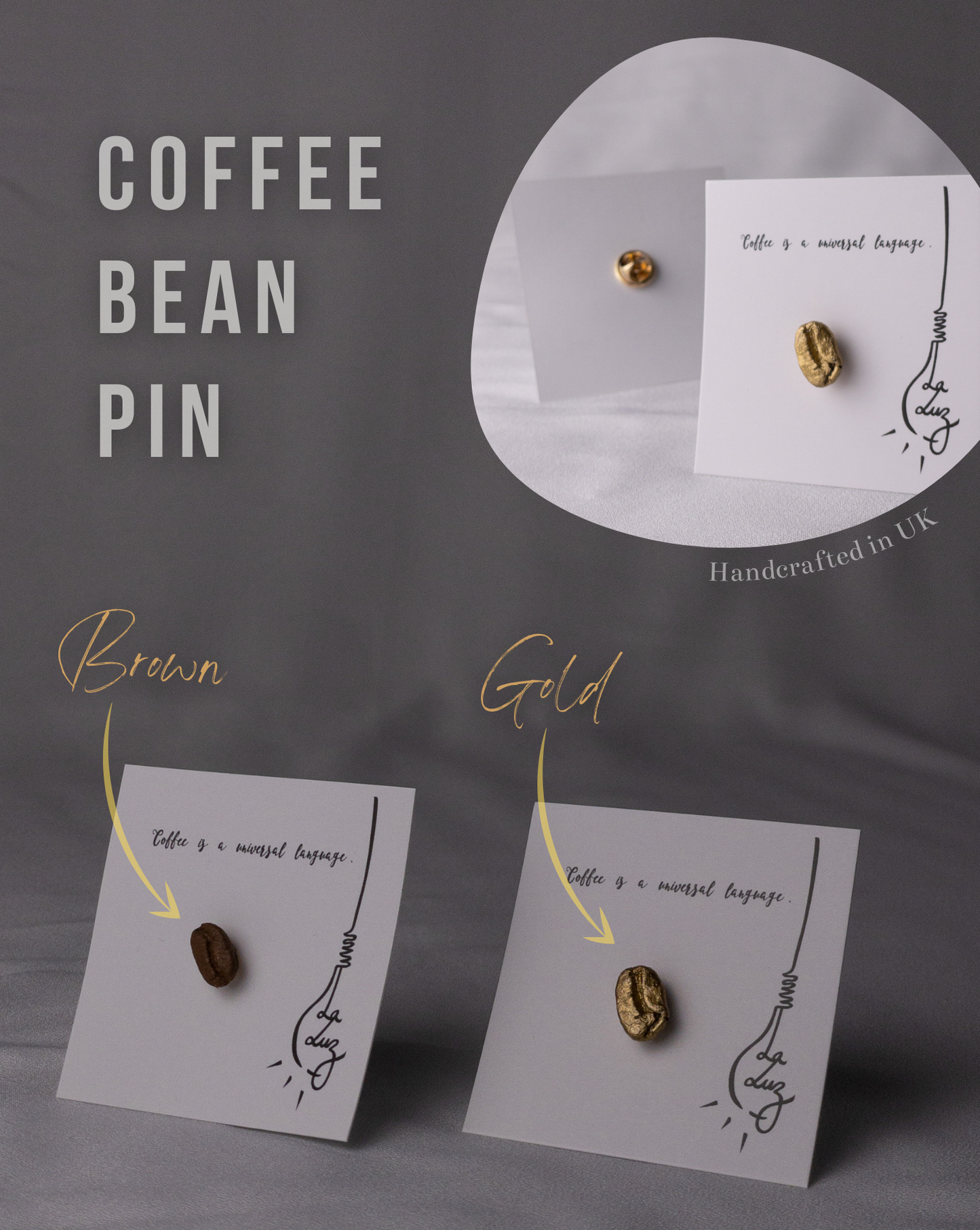 Coffee Bean Pin